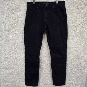 J Brand Tyler Jeans Men 34 (fits 32x32) Black Slim Fit Stretch Modern Minimalist